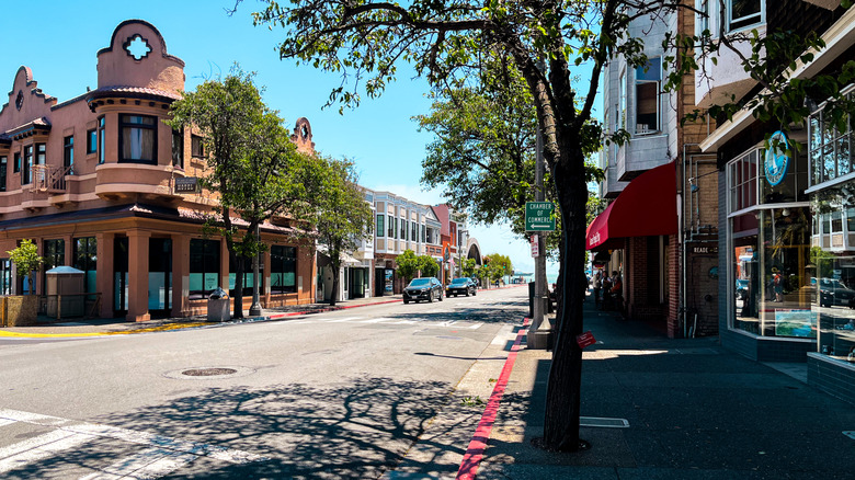 Street in downtown Sausalito