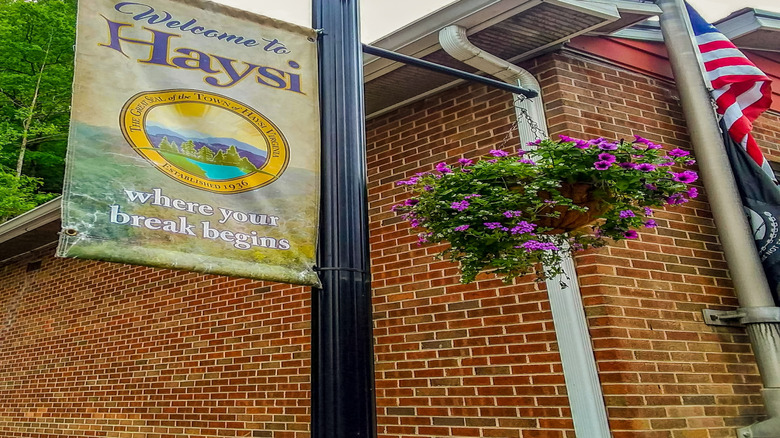 Haysi, Virginia welcome sign