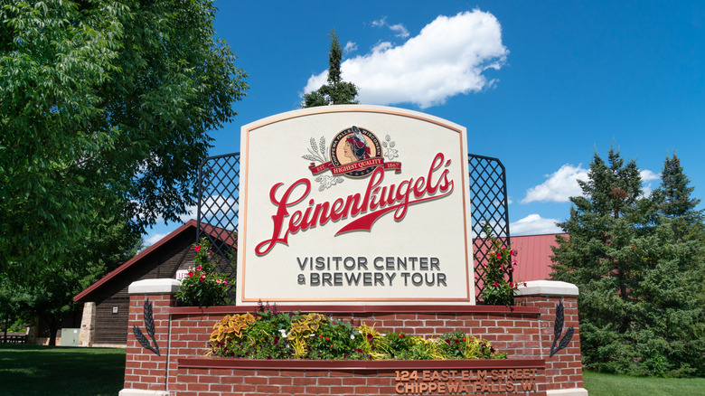 Signage for Leinenkugel's Brewery in Chippewa Falls