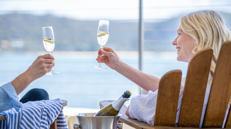 Couple on a cruise 