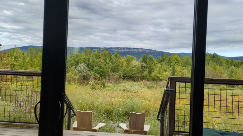 View from a deck at Wildflower Farms Resort
