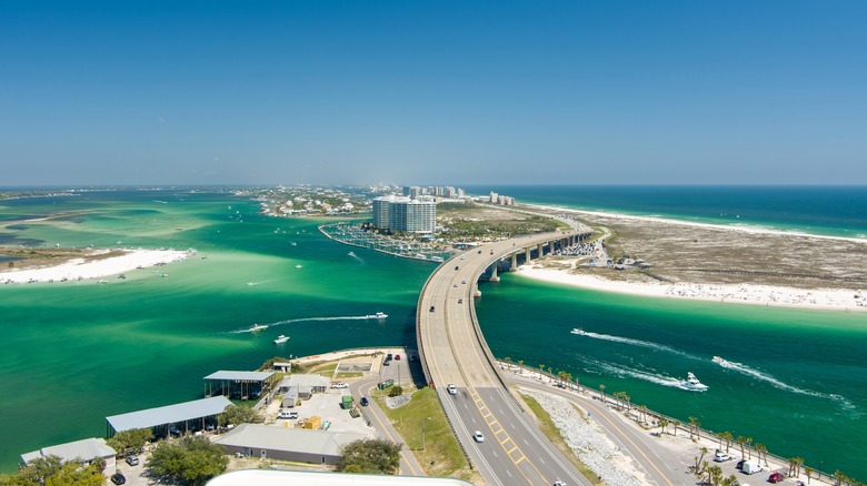 Aerial views of Gulf Shores