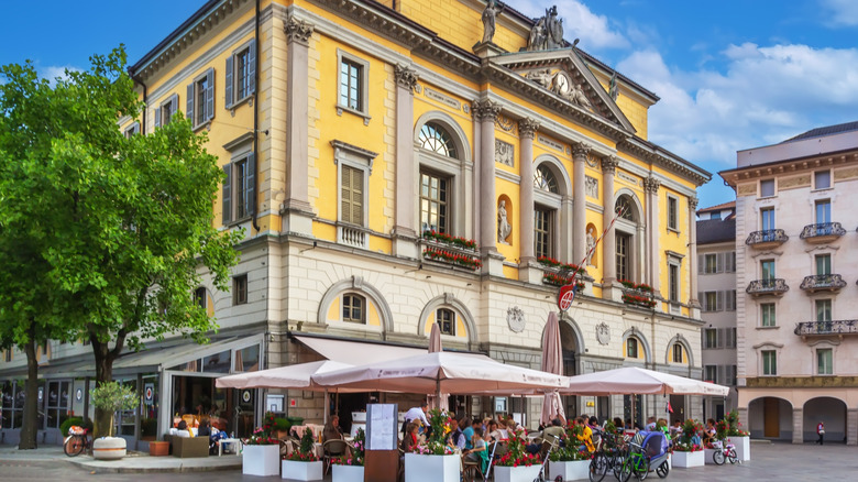 Historic Lugano city centre