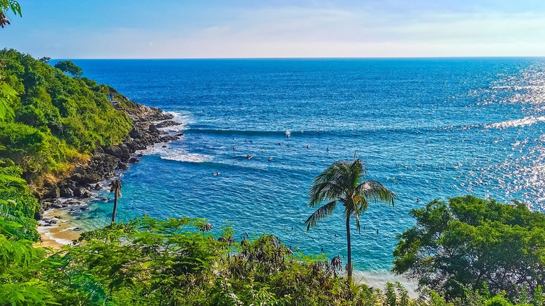 Aerial view of Playa Carrizalillo