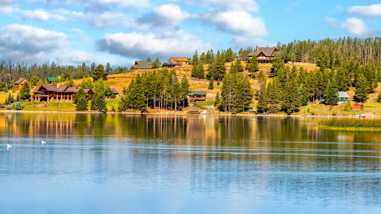Beautiful lake view near Anaconda, Montana