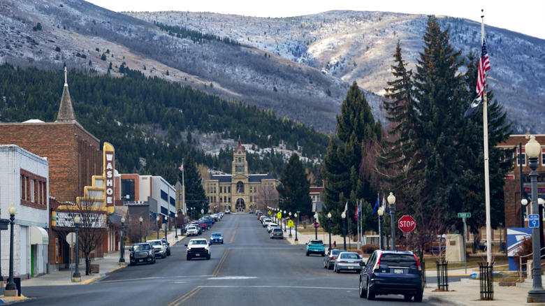 Street view of Anaconda, Montana