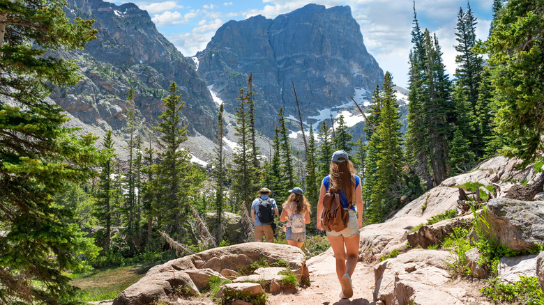 Hikers at Rocky Mountain National Park