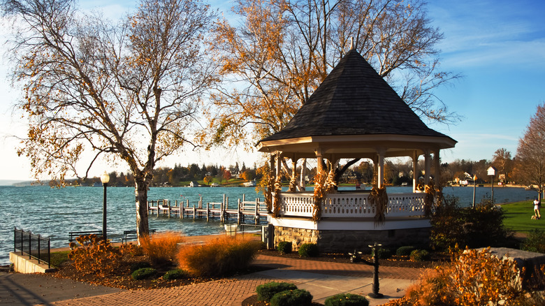 A gazebo in Skaneateles, NY