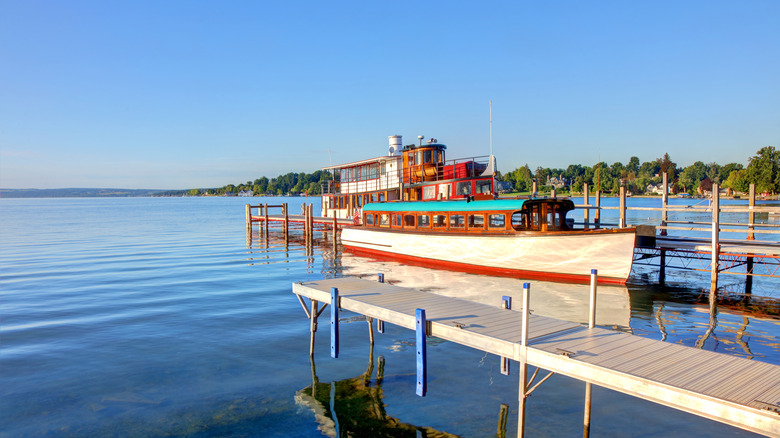 Cruise boats on Skaneateles Lake.