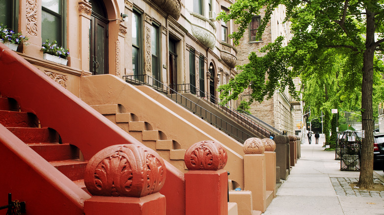 Harlem brownstones