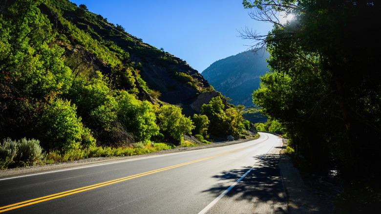 Big Cottonwood Canyon Scenic Road Summer Landscape in the Wasatch Mountains