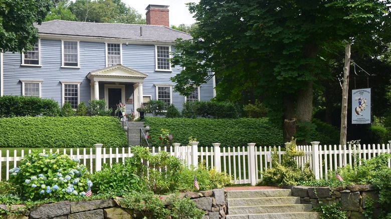 The Suffolk Resolves House, a historic house in Milton, Massachusetts.