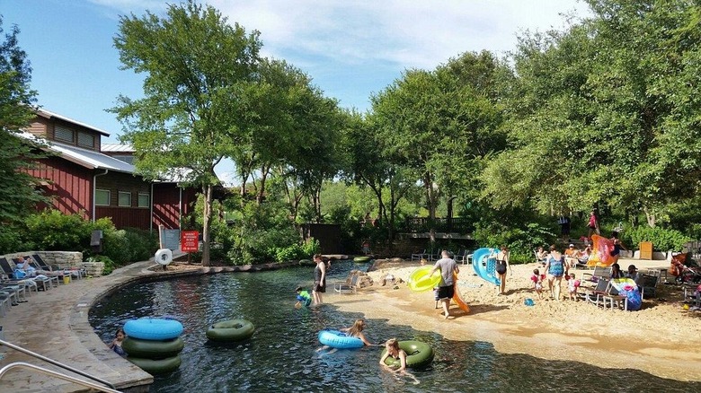 Swimming area at the Hyatt Regency Hill Country Resort and Villas