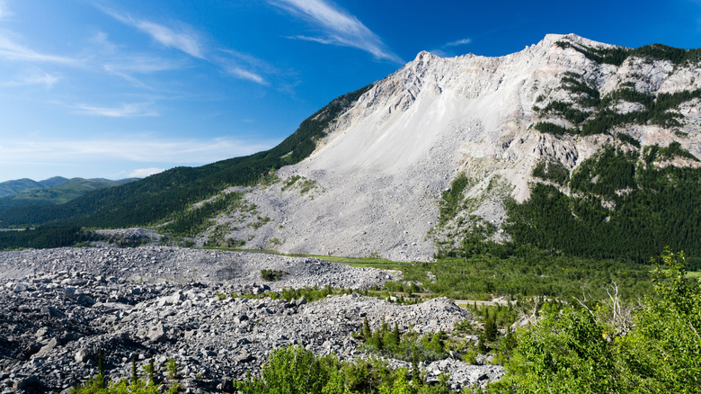 The Frank Slide, Turtle Mountain, Canada