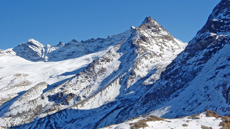 Snow-Covered mountains near Bonneval-sur-Arc