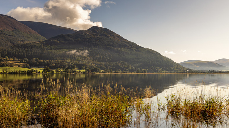 The sky is mirrored in Bassenthwaite Lake