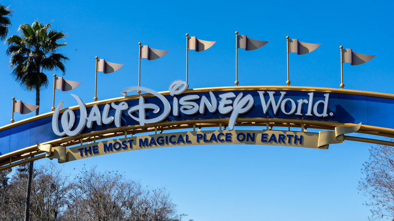 Disney World gate sign
