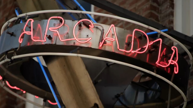Arcadia neon sign