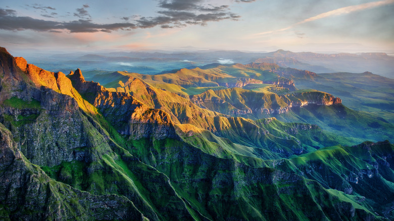 Drakensberg mountain range South Africa
