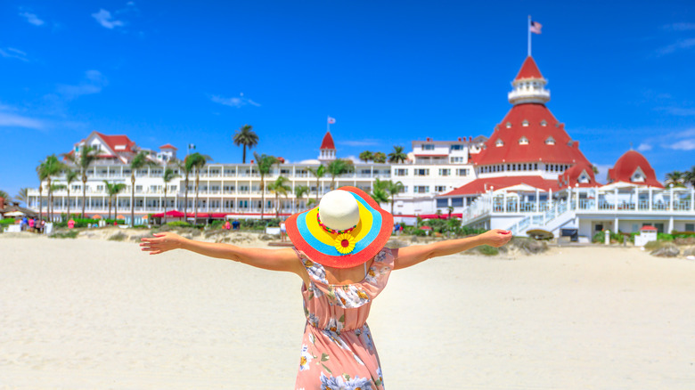 woman on coronado island 