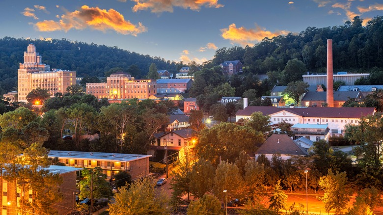 Skyline view of Hot Springs, Arkansas