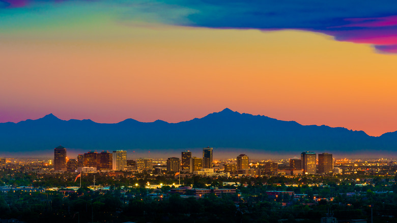 Sunset over Scottsdale, Arizona