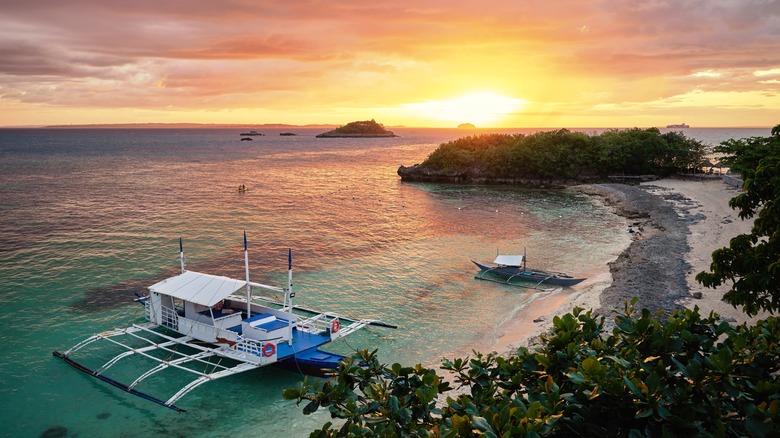 Sunset over Malapascua Island in Cebu