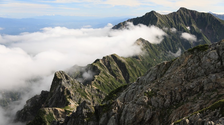 Aerial view of Daikiretto Traverse