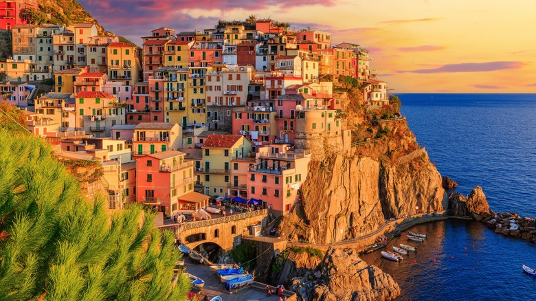 Manarola at sunset