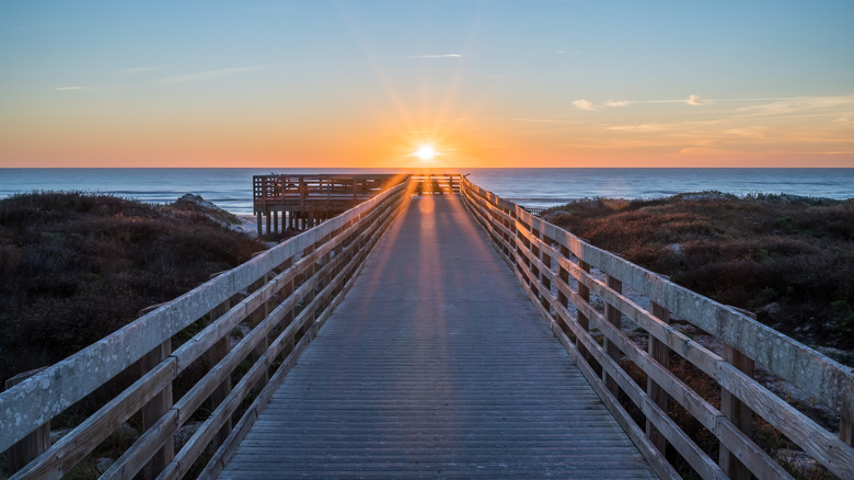 Morning on Malaquite Beach on Padre Island, Texas