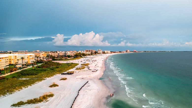 Aerial view of Upham Beach