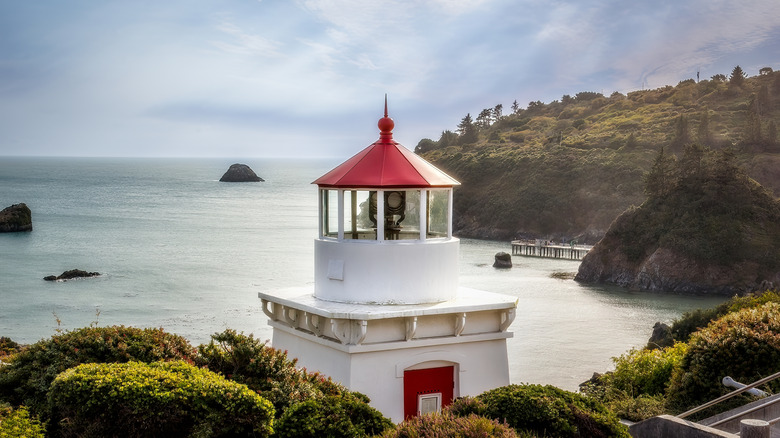 The Trinidad Memorial Lighthouse in Trinidad, California