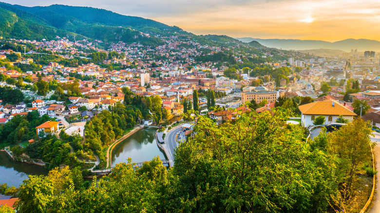 Sarajevo aerial view