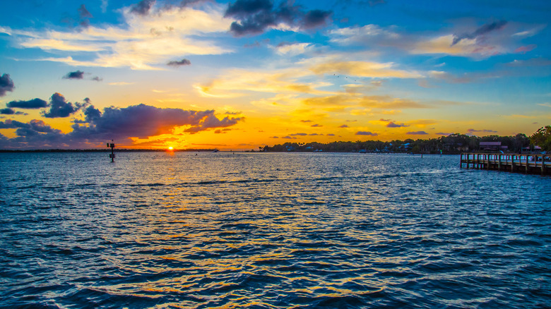 Sunrise at St. Lucie Inlet in Florida