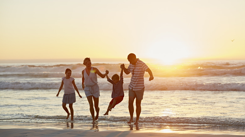 Family on a beach