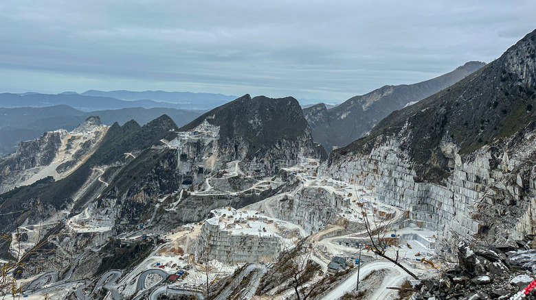 White quarries of Carrara, Italy