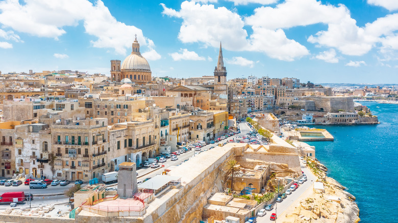 Views of Malta's coastline