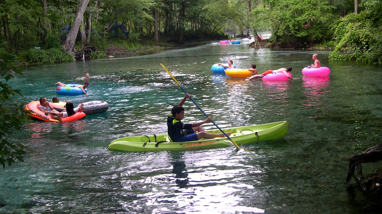 River tubers paddler Florida springs