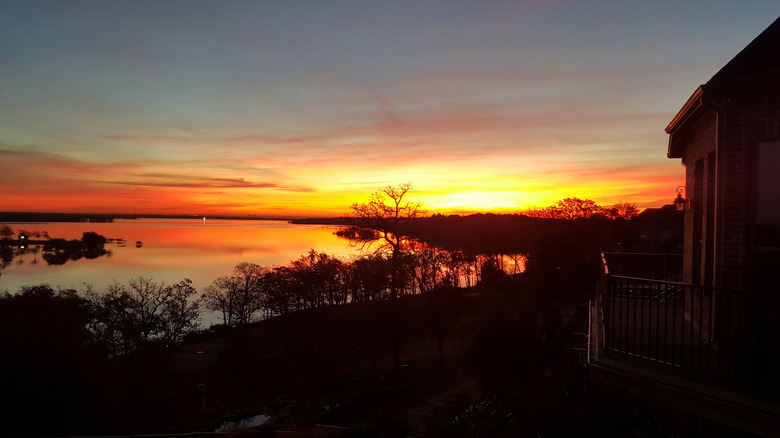 Sunrise over Lake Lewisville, Texas