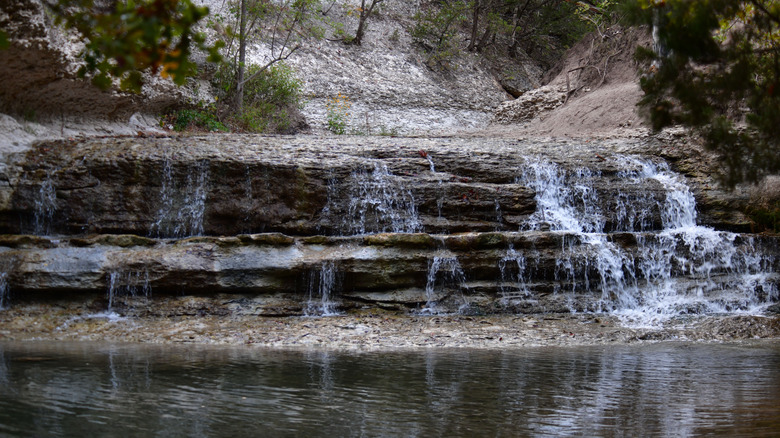 Chalk Ridge Falls in Texas