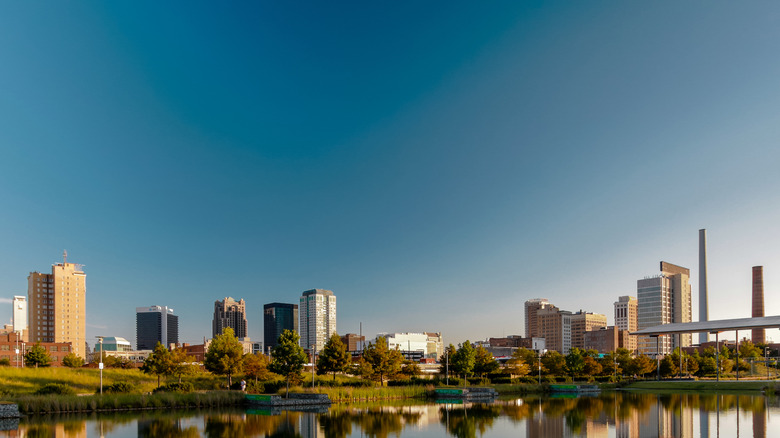 Birmingham, Alabama skyline from river