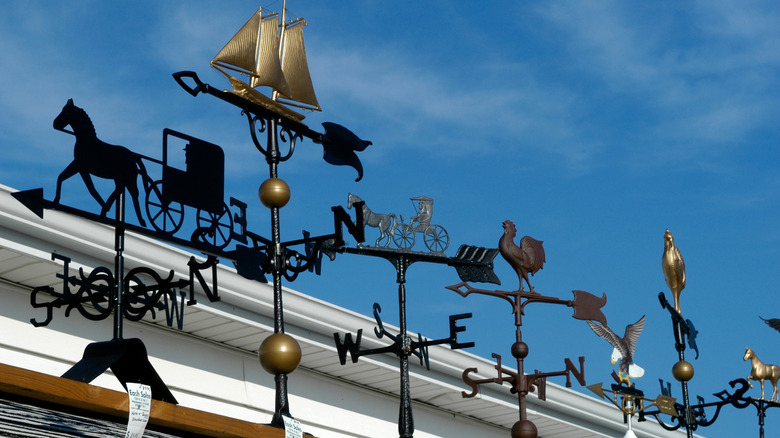 Weather vanes for sale at the Shipshewana flea market