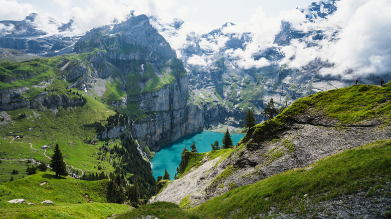 Oeschinen Lake in Switzerland