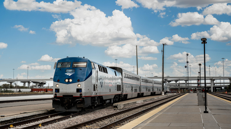 Heartland Flyer train bound for Oklahoma City at the Fort Worth Central Station
