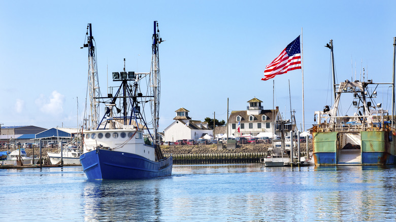 Fishing boat in Westport