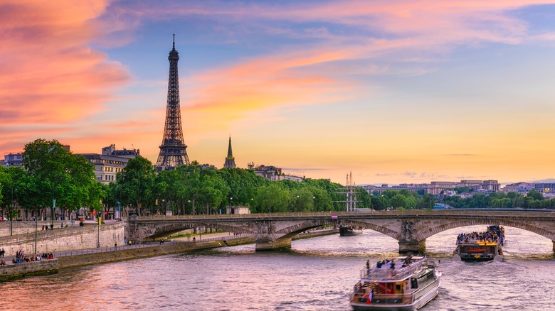 Paris at sunset 