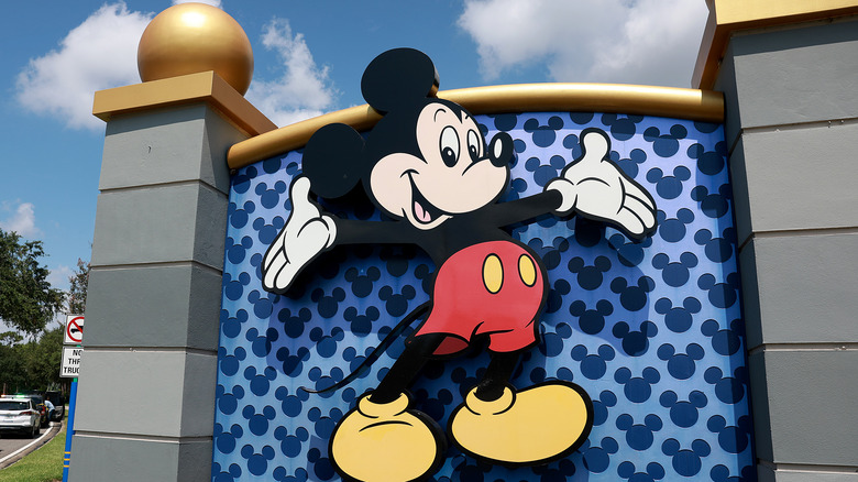 Mickey Mouse signage at Disney World