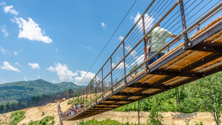 The SkyBridge in Gatlinburg