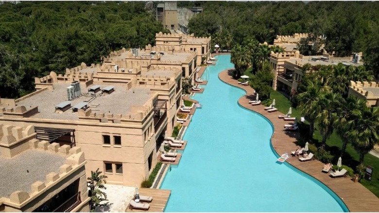 poolside accomodation at Rixos Premium Belek, Turkey