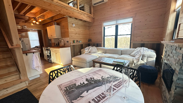 inside of treehouse at Starved Rock State Park
